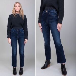 MOTHER Ankle Fray Hustler Jeans